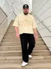 Tungt tyg 3D -tryck T -skjorta män kvinnor högkvalitativ tee vintage toppar kort ärm