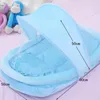 Flannel born Bed Mosquito Net With Small Pillow Baby Cradle Mosquito Insect Net Encrypted gauze Baby Crib Mosquito Tent 240416