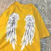 Herren T-Shirts Angel Wings Persönlichkeitsmuster T-Shirt Männer Frauen Hip Hop Qualität Kreativität O-Neck Tops H240429