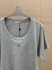 Vêtements de créateurs d'été Femmes Tshirt décontracté pour femmes Tshirt Streetwear Tees High Quality Cotton Print LETTER CORPRE CORDE BRESSIONNE