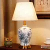 Tischlampen planisch zeitgenössische Keramik Lampe amerikanischer Stil Wohnzimmer Schlafzimmer Bettschreibtisch Licht El Engineering Dekorative