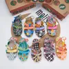 Mini Melissa Sandalias para niños Niñas Jelly Zapatos Summer Niños coloridos CONJUNTO LENTILLO LIGA Botón Zapatos de playa 240416