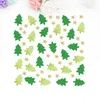 Wall Stickers 1 Sheet Creative Christmas Sticker Delicate Xmas Tree Pattern Showcase Window Glass Decal Removable Decorative