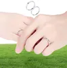 Eenvoudige opening Sun Moon Ring Minimalistisch zilveren kleur Zonnemaan Verstelbare ring voor mannen Dames Paar Betrokkenheid sieraden2157026