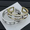 Armband Designerin für Frauen Gold Armband Frau Marke Designer Edelstahl Luxusschmuck Offene Manschette Armreifen Armbänder Armbänder Juwelierparty Geschenk