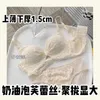 Bras No Underwire Reggiseno di supporto morbido regolabile per le donne con seno piccolo che si radunano e copertina di desiderio puro comodo anti-sag Y240426