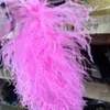 50 cm Ostrich Feather Boa Trimming 108642ply Natural Ostrich Feather Clothing Shawl Wedding Decoration Plume Scarf Customiz 240417