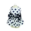 Abbigliamento per cani Gonna con gatto per gatto da gatto in stile dolce vestito a pois con decorazione bowknot estate traspirante per cani gatti principessa indossa