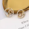 8361Stud Fashion Stud Ohrringe Frau Luxusdesigner Ohrring Multi Colors C Brief Schmuck Frauen 18k Diamant Hochzeitsgeschenke