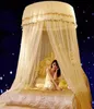 Romantic Mosquito Net Princess Insect Net Hung Dome Bed Canopies Adults Netting Lace Round Mosquito Curtains for Double Bed7360206