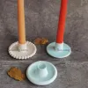 Velas criativas de cimento redondo de cimento Candlestick Silicone Mold Decoração Diy Concreto Velulador Contêiner Moldes de resina epóxi