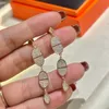 925 argent sterling de qualité supérieure dupe bijoux de bijoux d'arrivée en ruine complète boucles d'oreilles pour femmes