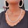 Prezzo di fabbrica 925 Sterling Silver 10mm VVS Neckery Cowelry Cowelry Necklace Women Cuban Link Chain