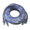 Contrôles 5m / 10m / 15m / 20m / 30m Ethernet CCTV Câble RJ45 + Connecteur d'alimentation DC RJ45 Câble LAN Network Cat5 pour les caméras IP Système NVR