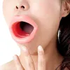 Siliconen rubberen gezicht slankere oefening mondstuk spier anti rimpel lip trainer mond massager oefener mondstuk gezichtszorg