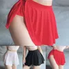 Женская высокая талия плиссированная случайная сексуальная мини -короткая юбка танцевать танце