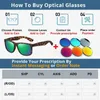 Sunglasses VCKA Polarized Myopia Sunglasses Men Outdoor Sports Goggle Windproof Prescription Glasses UV400 TR Frame Eyewear -0.5 to-6.0 d240429