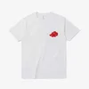 Męskie koszulki Akatsuki Cloud Symbole Drukuj mężczyźni T-shirty Strtwear Anime Short Slve T koszule 2024 mężczyzn Kobiety Bawełniane bawełny T Sporty Tops Y240429