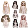 16 BJD MOVERABLE JOINT DOLLS 30 CM BODY GIRLS MED HÅR 22 BALL FOURED DIY Dress Up 240416