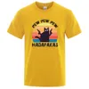 T-shirts voor heren Pew Mauss Cat Persoonlijkheid Mannelijke tops Oversized Cotton T Design Summer Strt T Shirts Fashion Breathable T-Shirt Man Y240429