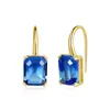 Stud Earrings S925 Silver Niche Temperament Gradually Changing Color Personalized Fashion Colorful Jewelry For Women
