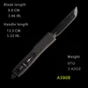 OTF Automatyczne noża noża automatyczne noże kieszonkowe składanie wielu narzędzia przetrwanie kemping łowca mic utok kciuk slidera podwójna akcja automatyczna