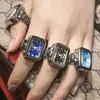 Bandringen Vintage Punk Finger Mini Watch Ring Elastic Band Alloy Watch Paar Ring Jewelry Vintage Roman Quartz Watch Ring Dames J240429