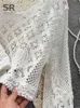 Camicette da donna camicie a maglia camicia a maglia a maglia design bohémien gancio femminile a maniche lunghe a maniche lunghe