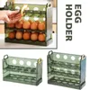 Küche Aufbewahrung Flippable Rack Preservation Box Kühlschrank Seitentür Eierschale