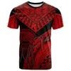 Amerikaanse samoa gepersonaliseerde 3D -print kleurrijke retro mannen vrouwen zomer casual coole korte mouwen t -shirts kind tops harajuku 240428