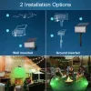 Decoraties 1/2pc Solar Outdoor Light LED Landschap Decoratie Countyard Spotlight Waterdichte tuin Wall Street Tree Solar Lamp Green Light