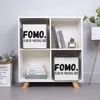 Opbergtassen Bins Fomo Angst om de klassieke vouwbox Organizer Divisie te missen Divisie Portable Badkamer Graphic Cool Stay