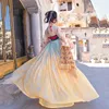 Etniska kläder kinesiska traditionella stil Hanfu Summer Womens Fairy Dresses Folk kostym tjej Dise Tang Dynasty Princess Cosplay kläder