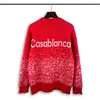 Men's sweater sweatshirt letter jacquard loose long sleeve sweater jumper Casual crew neck loose print Autumn two styles back letter 2221