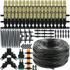 Decorations 1050M Garden Automatic Drip Watering Irrigation Kit System 4/7mm Hose 1/4'' Mist Nozzle Sprinkler for Lawn Pot Plant Greenhouse