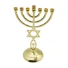 Titulares de vela Hanukkah Menorahs Holder 7 Altura do ramo 21 cm de largura base robusta para a mesa de oração do aparador ou peça central da mesa