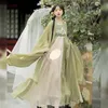 Vêtements ethniques Hanfu Robe de mariée Broderie Ensemble d'origine Long Robe Longueur Longue Chine