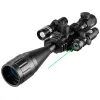 Optics Vomz 624x50 Aoeg Rangefinder Sight Rifle Scope with Holographic 4 Reticle Sight Red Dot Green Dot Laser Combo Riflescope