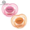 Miyocar personalisierte jeden Namen 2 PCs Schnuller Dummy einzigartiges Geschenk an Baby Custom Schnuller 240423