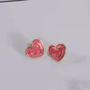 Luxury Designer C Letters Stud Clip Earrings 18K Gold Plated Geometric Famous Womens Heart Shape Earrings Wedding Party Jewerlry Gifts Delicate earrings girls