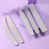 20 PCS / SET 100/180 Files de ongles gris zébra Bloc de tampon de ongles de polissage