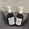 DISTRIBUTIONS Étiquette de bouteille de shampooing Soconte de salle de bain Conditionner Body Wash Étiquettes de lavage du corps Dispensateur Autocollant étanche détachable Ensemble