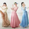 Jupes chinoises Jupe de danse classique Lady Elegant Mariffon Flux Double Layer Large Swing Stage Performance Robe