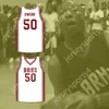 Niestandardowe nazwa Niewiele Młodzież/Kids Terrell Owens 50 Benjamin Russell High School Wildcats White Basketball Jersey Top Sched S-6xl