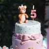 Velas Cumpleaños Digital Velas Partido Corta de cumpleaños Toppers Número Decoración de pasteles Velas Festival de bodas Cake Vela Decoración del hogar D240429