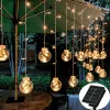 Dekorationen LED Solar Light Outdoor wasserdichtes Feen -Girlande -Votivflaschenvorhang Leichtfeier Lampe für Gartendekoration