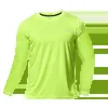Hommes à manches longues séchées à manches longues courir humidité mèche rond t-shirt d'entraînement exercice de gymnase de sport de sport léger 240428