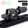 Optics 558 G43 G33 Collimateur holographique Sight 552 RED DOT DOPTIC SIGNE REFLEX avec des supports de rail de 20 mm pour les tactiques de chasse au fusil