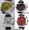 Sport Stylish Men Self Wind Auto Mechanical Leather Strap Armband Male Wrist Watches Triangle Clock Relogio Gift7882700