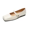 Casual schoenen 2024 Spring Women Fashion Conte Britse stijl klassiek Mary Jane Shoe ondiepe comfortabele flats
